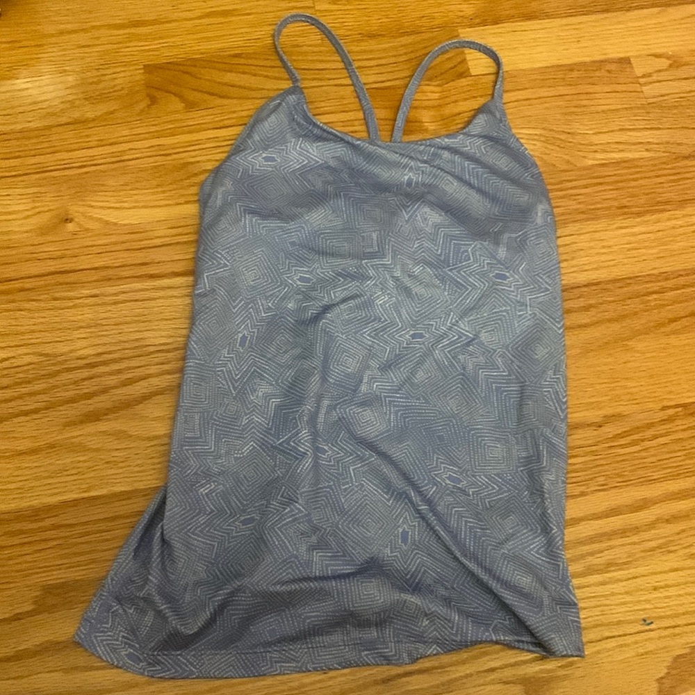 Patagonia athletic tank with built in bra